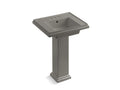 KOHLER Tresham K-2844-4-K4 Cashmere 24" square pedestal bathroom sink