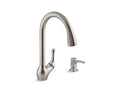 KOHLER K-R776-SD-VS Barossa Pull-down kitchen sink faucet with two-function sprayhead In Vibrant Stainless