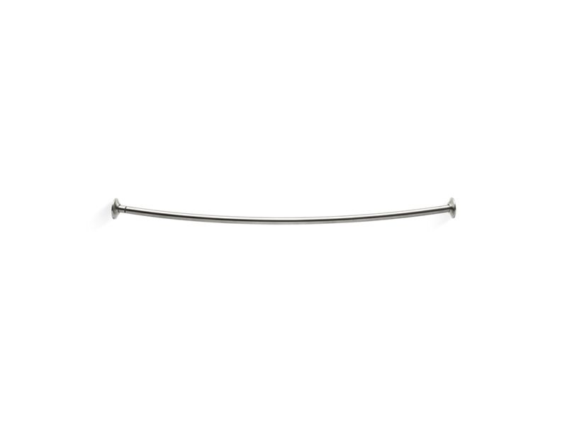 KOHLER K-9350-BS Expanse Curved Shower Rod - Transitional Design In Brushed Stainless