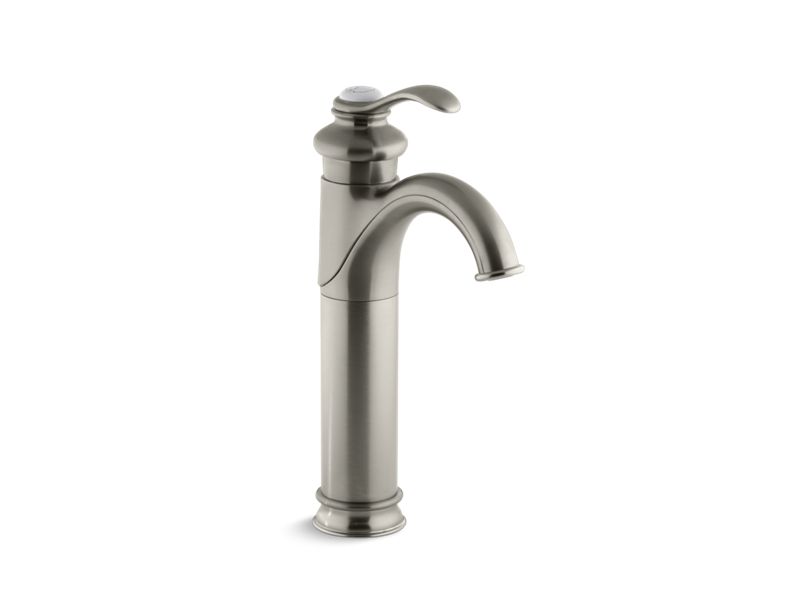 KOHLER K-12183-BN Fairfax Tall Bathroom sink faucet with single lever handle