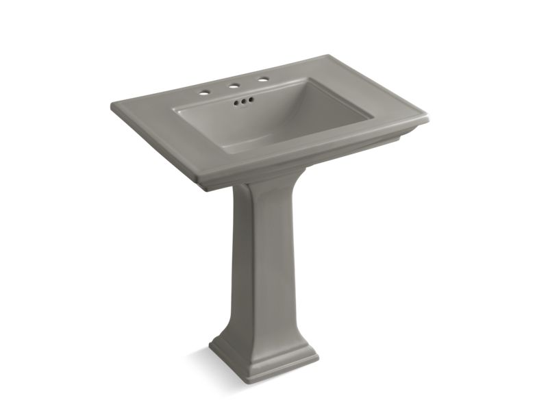 KOHLER K-2268-8-K4 Memoirs Stately 30" Pedestal bathroom sink with widespread faucet holes