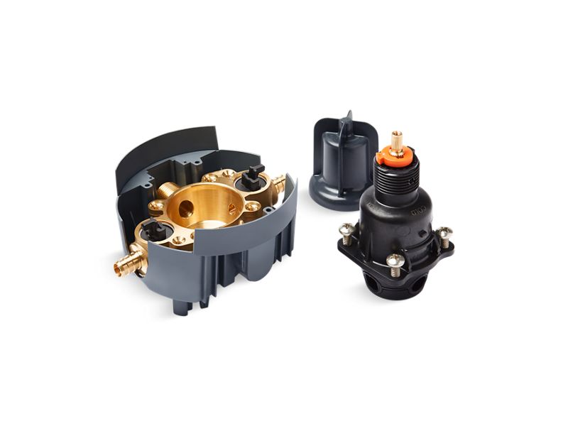 KOHLER K-8304-PS-NA Not Applicable Rite-Temp Pressure-balancing valve body and cartridge kit with service stops and PEX crimp connections