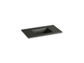 KOHLER K-2781-1-G88 Ceramic/Impressions 37" rectangular vanity-top bathroom sink with single faucet hole