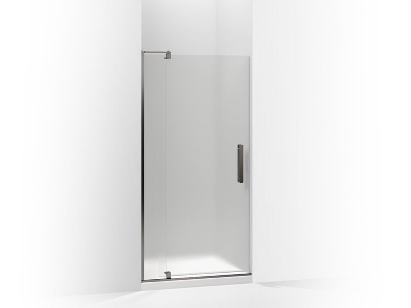 KOHLER K-707506-D3-ABZ Revel Pivot shower door, 74" H x 27-5/16 - 31-1/8" W, with 5/16" thick Frosted glass