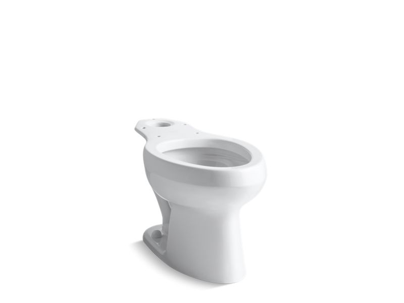 KOHLER K-4303-SS-0 White Wellworth Toilet bowl with antimicrobial finish, less seat