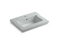 KOHLER K-2979-1-95 Tresham Vanity-Top Bathroom Sink With Single Faucet Hole In Ice Grey