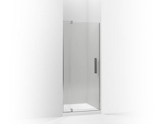 KOHLER K-707500-L-SHP Bright Polished Silver Revel Pivot shower door, 70" H x 27-5/16 - 31-1/8" W, with 1/4" thick Crystal Clear glass