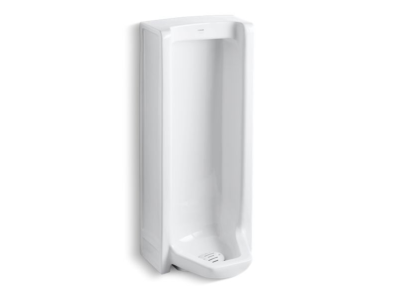 KOHLER Branham K-4920-R-0 White Washdown floor-mount 0.5 gpf to 1 gpf urinal with rear spud