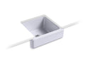 KOHLER K-5664-GRL Whitehaven 23-1/2" x 21-9/16" x 9-5/8" Undermount single-bowl farmhouse sink