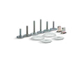 KOHLER K-5420-95 Clean Caps Low-Profile Toilet Bolt Caps In Ice Grey