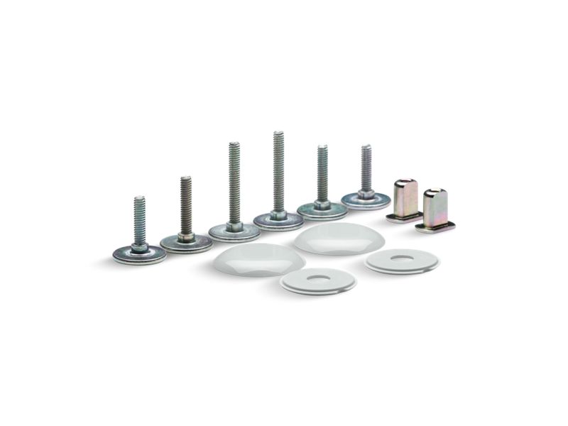 KOHLER K-5420-95 Clean Caps Low-Profile Toilet Bolt Caps In Ice Grey