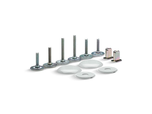 KOHLER K-5420-95 Clean Caps Low-Profile Toilet Bolt Caps In Ice Grey