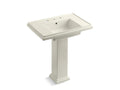 KOHLER K-2845-8-96 Tresham 30" pedestal bathroom sink with 8" widespread faucet holes