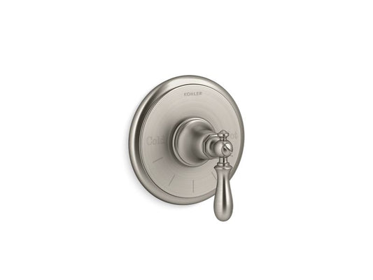 KOHLER K-T72769-9M-BN Artifacts Thermostatic valve trim with swing lever handle