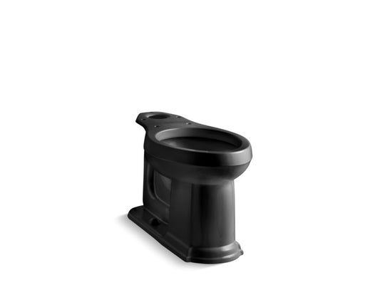 KOHLER K-4397-7 Black Black Devonshire Elongated chair height toilet bowl