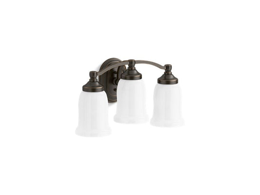 KOHLER K-11423-BZL Oil-Rubbed Bronze Bancroft Three-light sconce