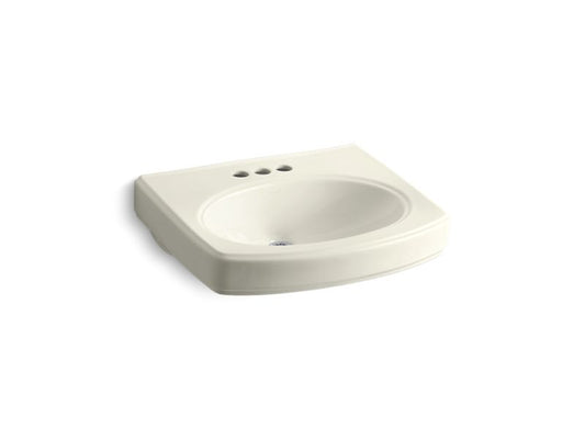 KOHLER K-2028-4-96 Pinoir Bathroom sink basin with 4" centerset faucet holes