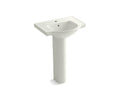 KOHLER Veer K-5266-1-NY Dune 21" rectangular pedestal bathroom sink