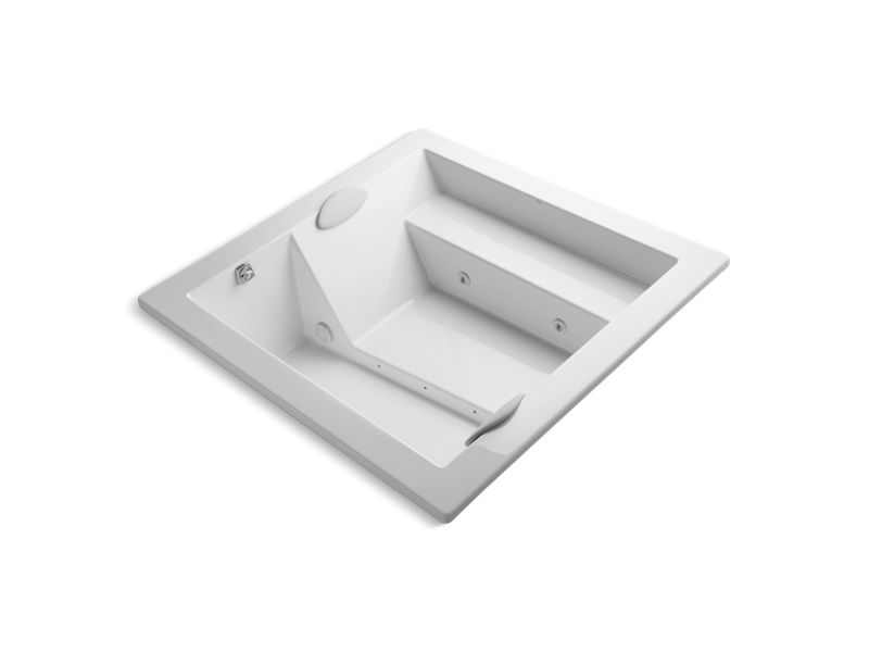 KOHLER K-1111-H2-0 Consonance 69-1/4" x 69-1/4" drop-in whirlpool bath without jet trim
