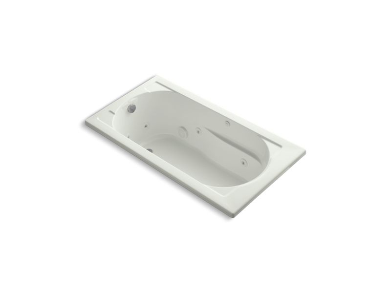 KOHLER K-1357-NY Devonshire 60" x 32" drop-in whirlpool bath with end drain