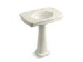 KOHLER K-2347-8-96 Bancroft 30" pedestal bathroom sink with 8" widespread faucet holes