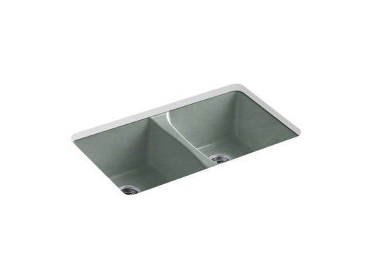 KOHLER K-5873-5U-FT Deerfield 33" x 22" x 9-5/8" Undermount double-equal kitchen sink