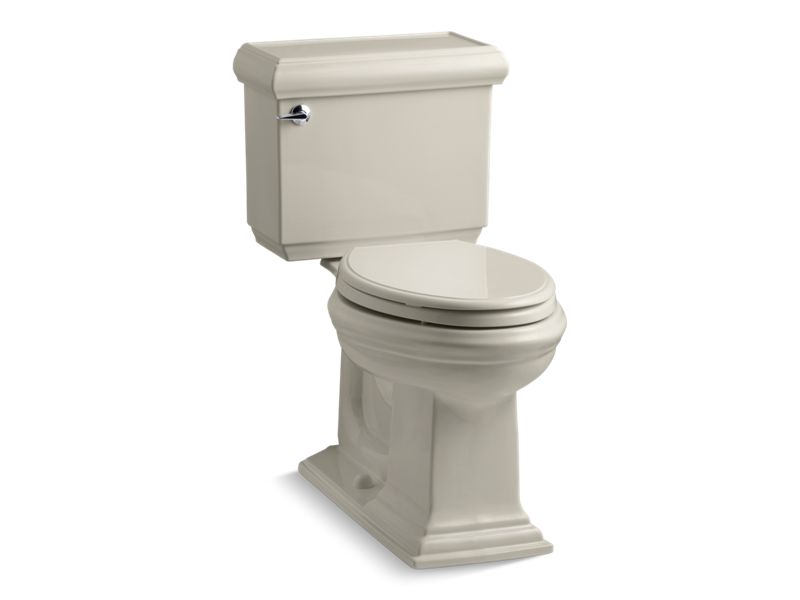 KOHLER Memoirs Classic K-3816-U-G9 Sandbar Classic Two-piece elongated toilet, 1.28 gpf
