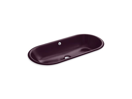KOHLER K-20213-PLM Iron Plains Capsule Drop-in/undermount bathroom sink