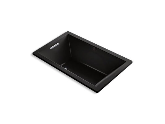 KOHLER K-1849-VBW-7 Underscore 60" X 36" Drop-In Vibracoustic Bath With Bask Heated Surface In Black Black