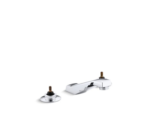 KOHLER K-7443-KE-CP Triton Widespread commercial bathroom sink faucet with vandal-resistant aerator, requires handles, drain not included
