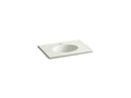 KOHLER K-2796-1-G82 Ceramic/Impressions 31" oval vanity-top bathroom sink with single faucet hole