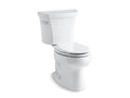 KOHLER Wellworth K-3978-T-0 White Two-piece elongated 1.6 gpf toilet with tank cover locks