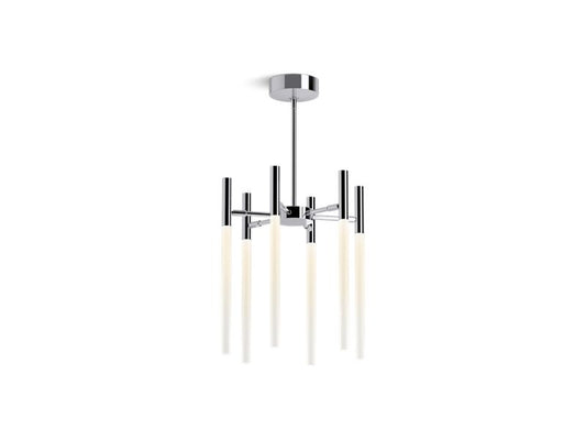 KOHLER K-23460-CHLED-CPL Polished Chrome Components Six-light LED chandelier