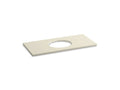 KOHLER K-5424-S34 Solid/Expressions 49" vanity-top with single Verticyl oval cutout