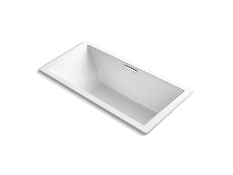 KOHLER K-1835-GHVB-0 Underscore 72" X 36" Drop-In Vibracoustic Bath With Heated Bubblemassage In White