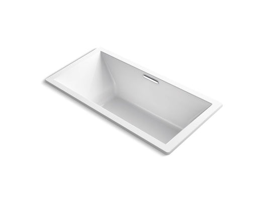 KOHLER K-1835-GHVB-0 Underscore 72" X 36" Drop-In Vibracoustic Bath With Heated Bubblemassage In White
