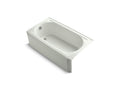 KOHLER K-721-NY Memoirs 60" x 33-3/4" alcove bath with left-hand drain