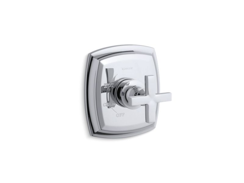 KOHLER K-TS16235-3-CP Margaux Rite-Temp(R) valve trim with cross handle