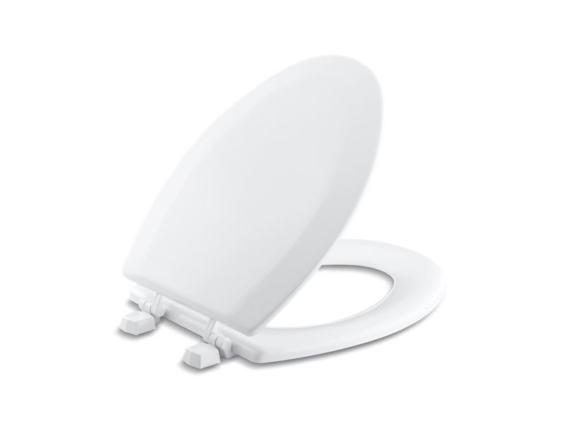 KOHLER K-4712-T-0 Triko elongated toilet seat with plastic hinges