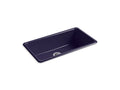 KOHLER K-5707-DGB Iron/Tones 33" Top-/Undermount Single-Bowl Kitchen Sink In Indigo Blue