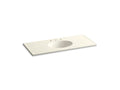 KOHLER Ceramic/Impressions K-2891-8-G83 Biscuit Impressions 49" Vitreous china vanity top with integrated oval sink