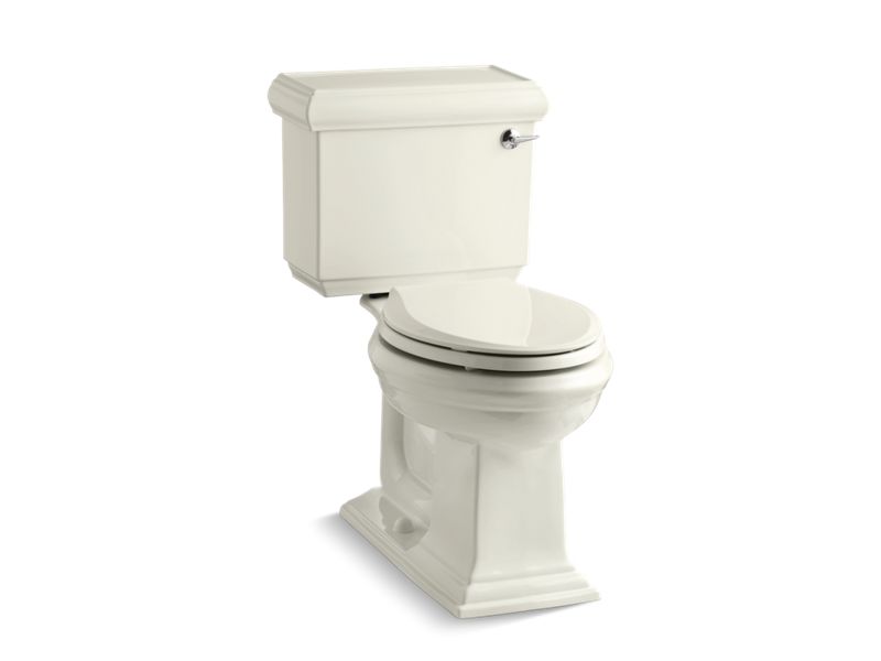 KOHLER K-3816-RA-96 Biscuit Memoirs Classic Two-piece elongated 1.28 gpf chair height toilet with right-hand trip lever