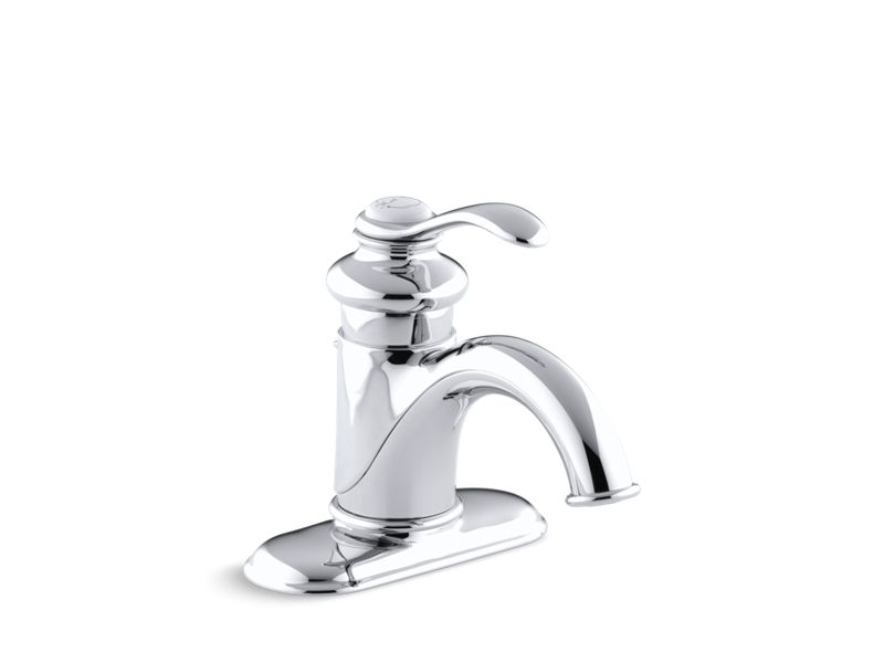 KOHLER K-12181-CP Fairfax Centerset bathroom sink faucet with single lever handle