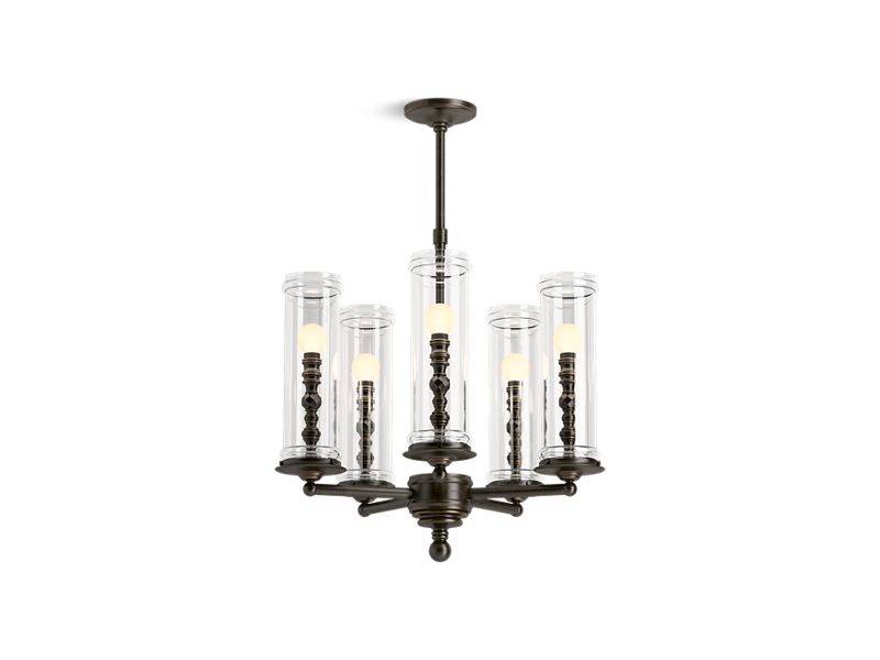 KOHLER K-23347-CH05-BZL Damask Five-light chandelier