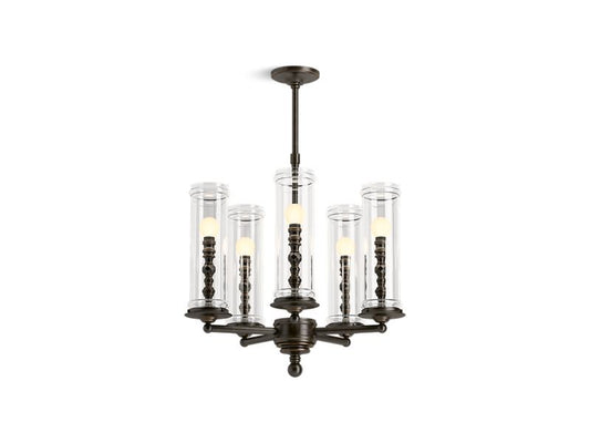 KOHLER K-23347-CH05-BZL Damask Five-light chandelier