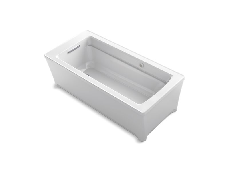 KOHLER K-2594-W1-0 Archer 68" x 32" freestanding bath with Bask heated surface