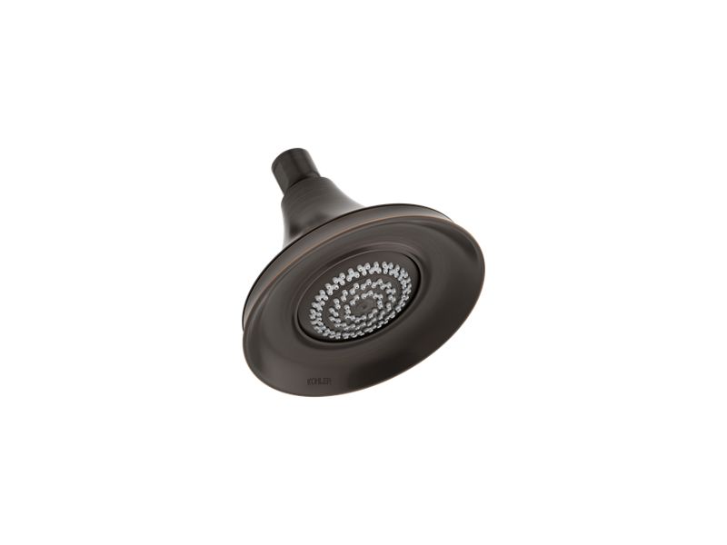 KOHLER K-10240-2BZ Forte 1.75 gpm multifunction wall-mount showerhead with MasterClean(TM) spray nozzle