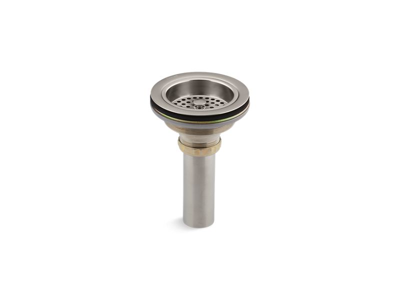 KOHLER K-8801-VS Vibrant Stainless Duostrainer Sink drain and strainer with tailpiece