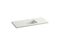 KOHLER K-2783-1-G82 Dune Impressions Ceramic/Impressions 49" Vitreous china vanity top with integrated rectangular sink