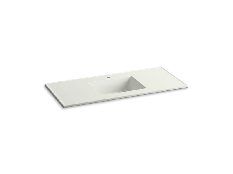KOHLER K-2783-1-G82 Dune Impressions Ceramic/Impressions 49" Vitreous china vanity top with integrated rectangular sink